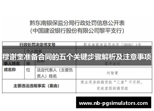 穆谢奎准备合同的五个关键步骤解析及注意事项